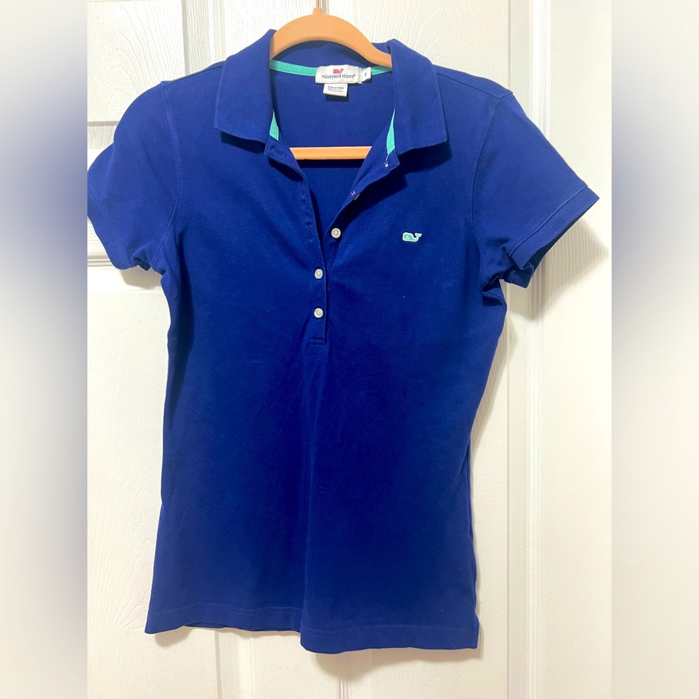 Vineyard Vines Ladies Polo Sz S GUC Blue